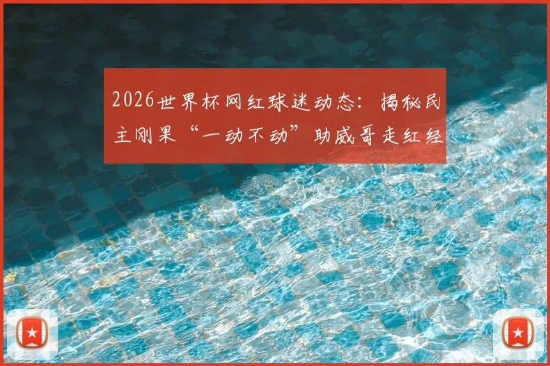 2026世界杯网红球迷动态:揭秘民主刚果“一动不动”助威哥走红经历,他将如何现身赛场加油